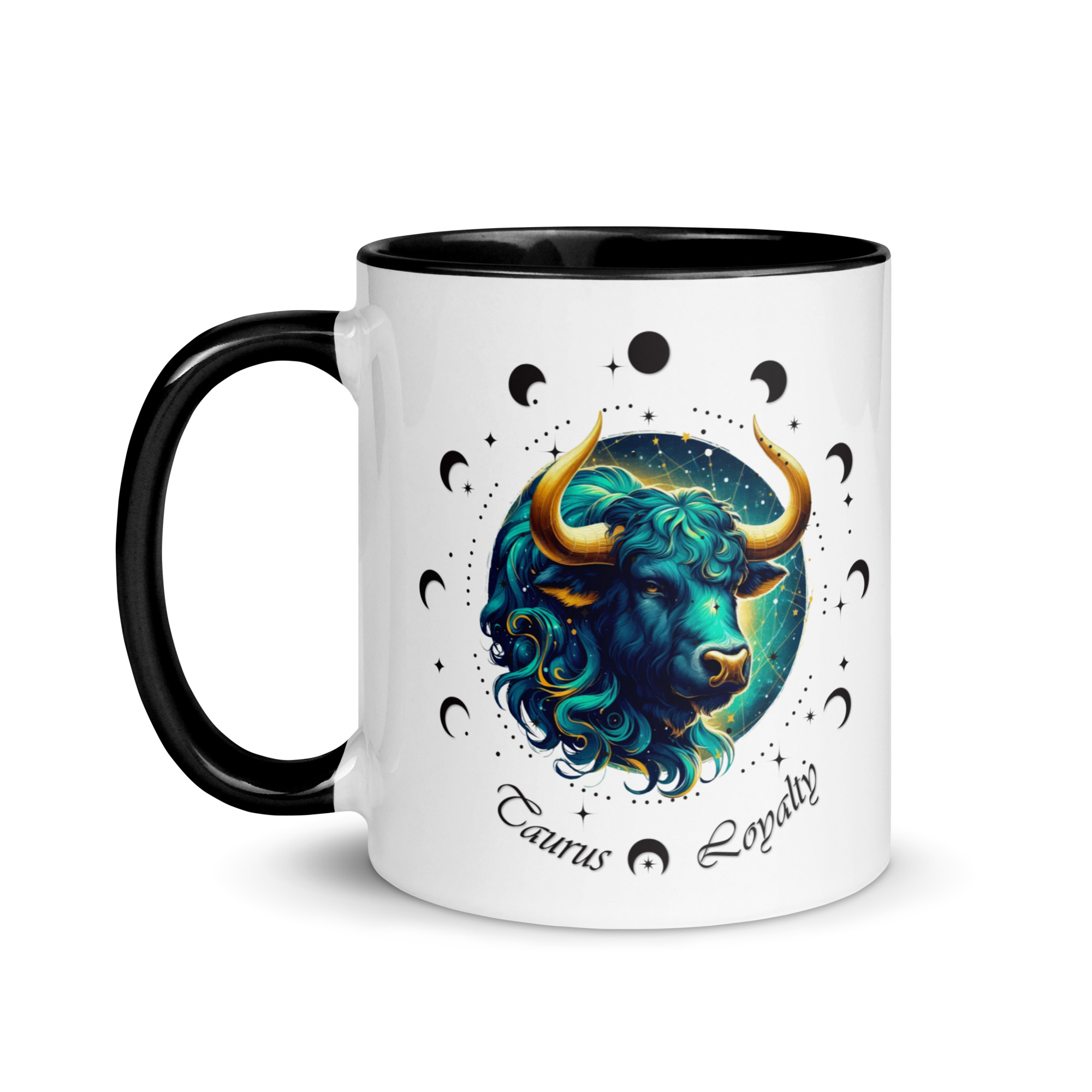 Taurus Zodiac Mug with Color Inside - Image 3