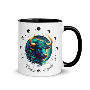 Taurus Zodiac Mug with Color Inside