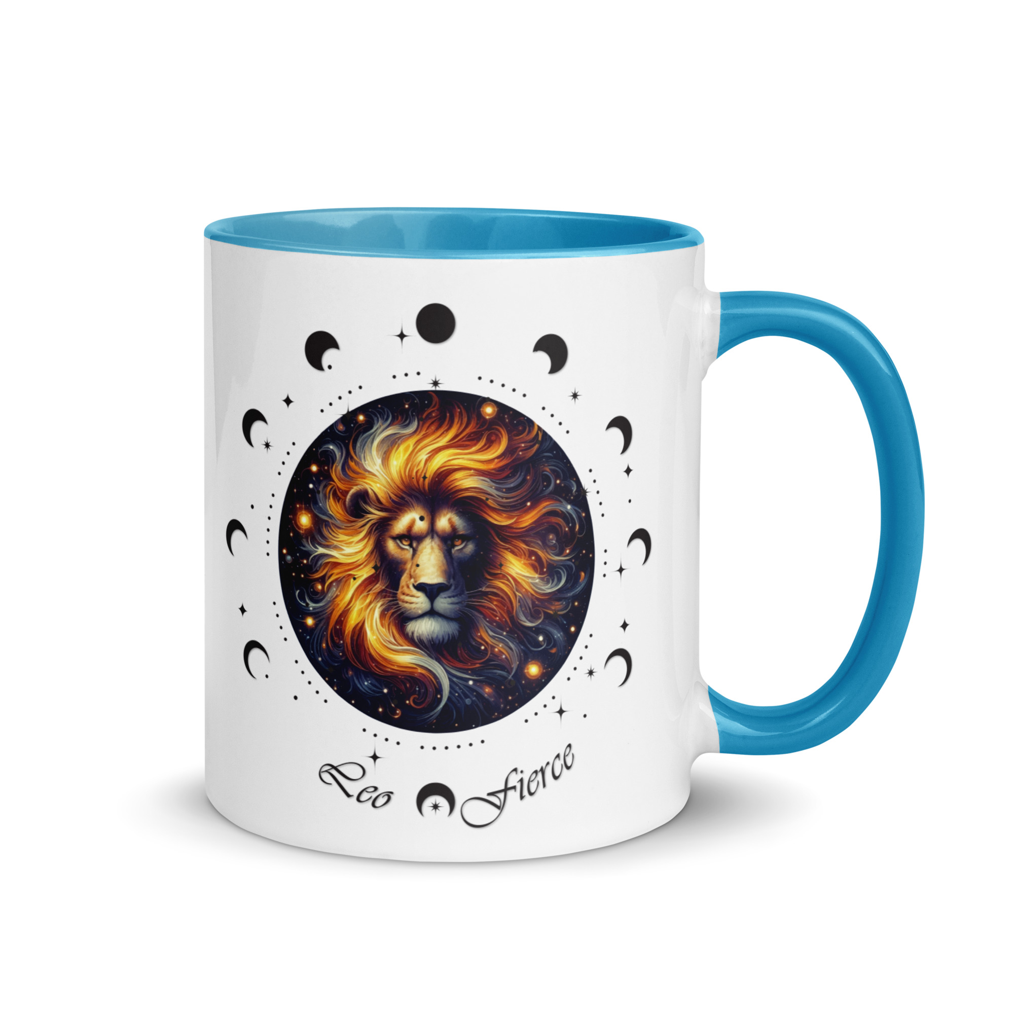 Leo Zodiac Mug with Color Inside - Image 25
