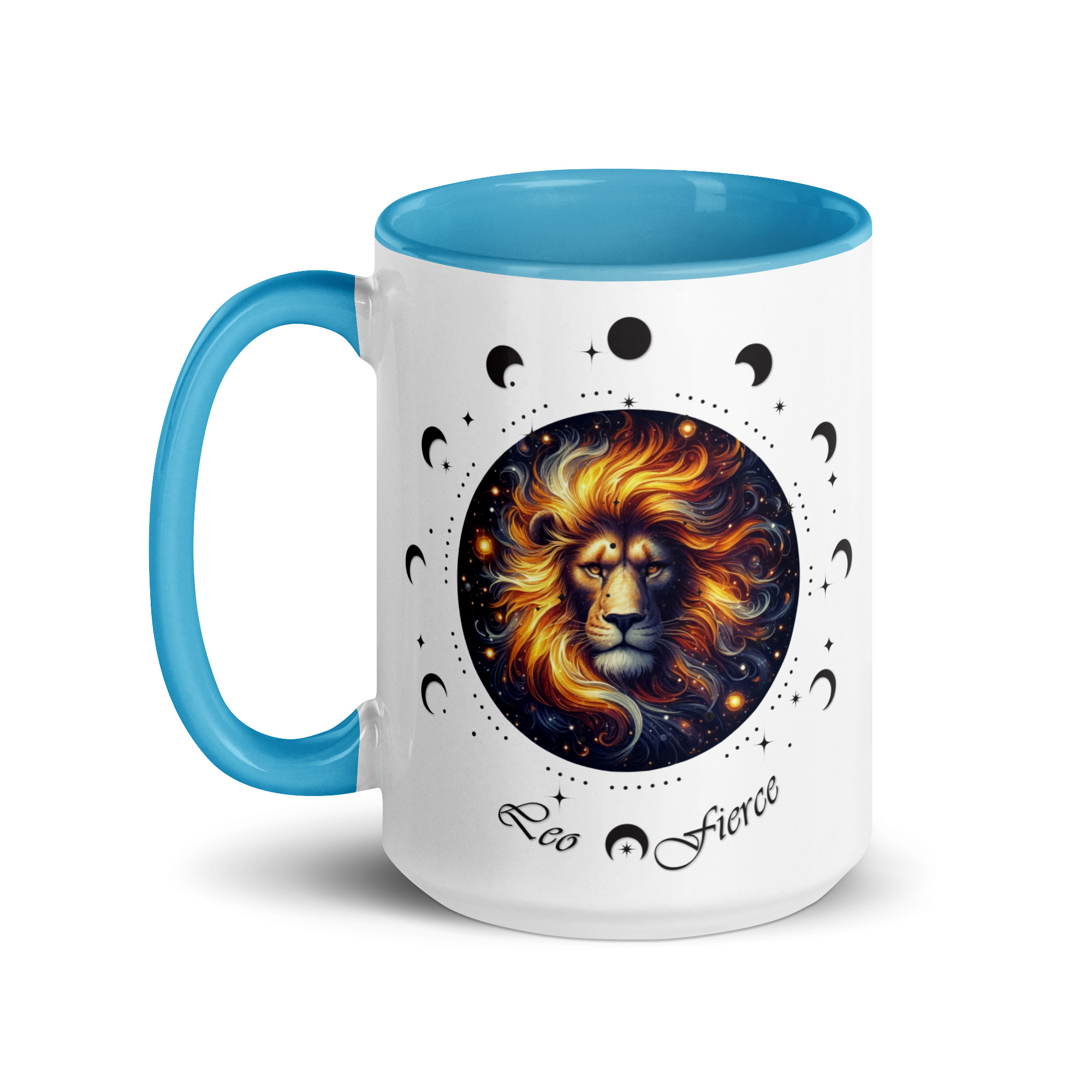 Leo Zodiac Mug with Color Inside - Image 30