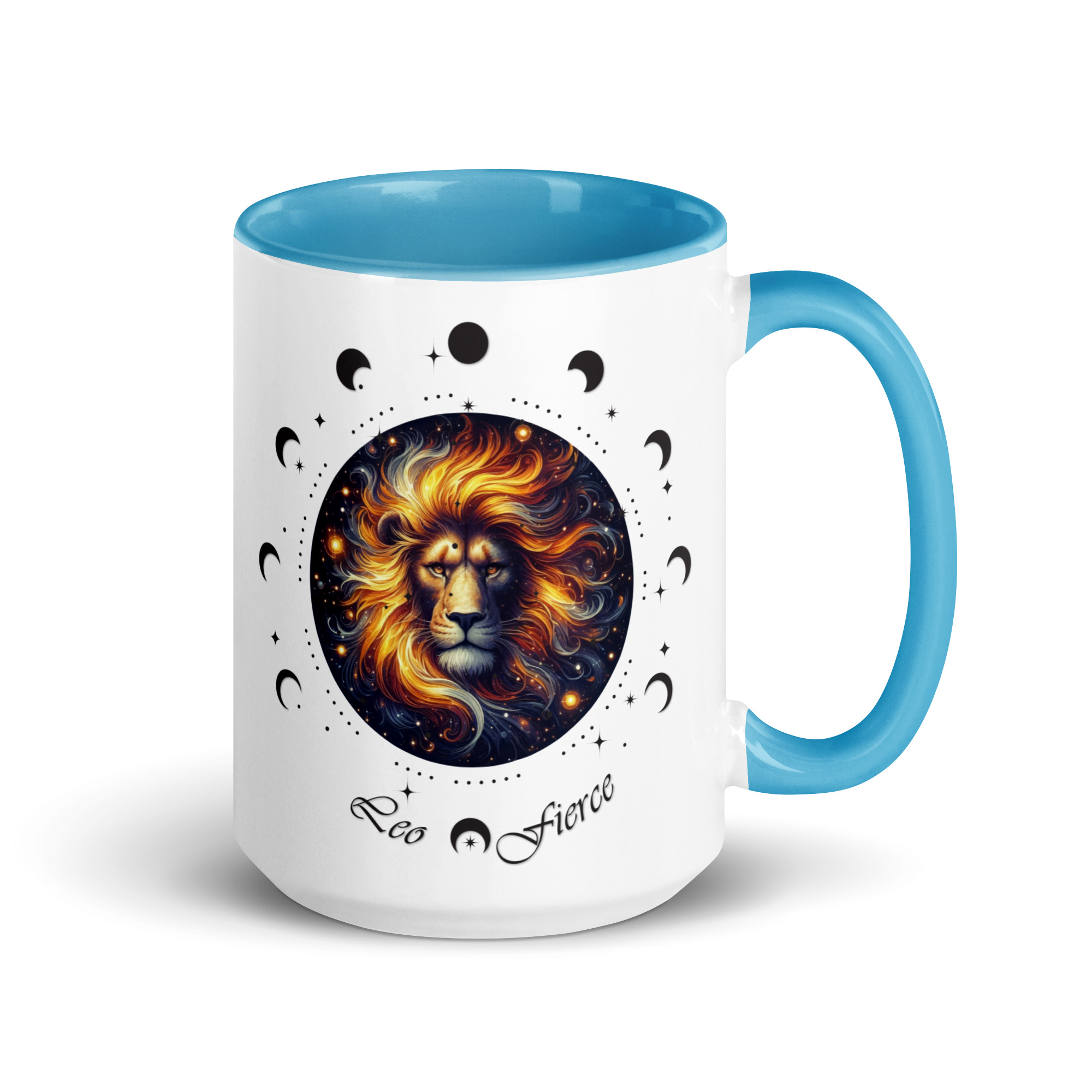 Leo Zodiac Mug with Color Inside - Image 28