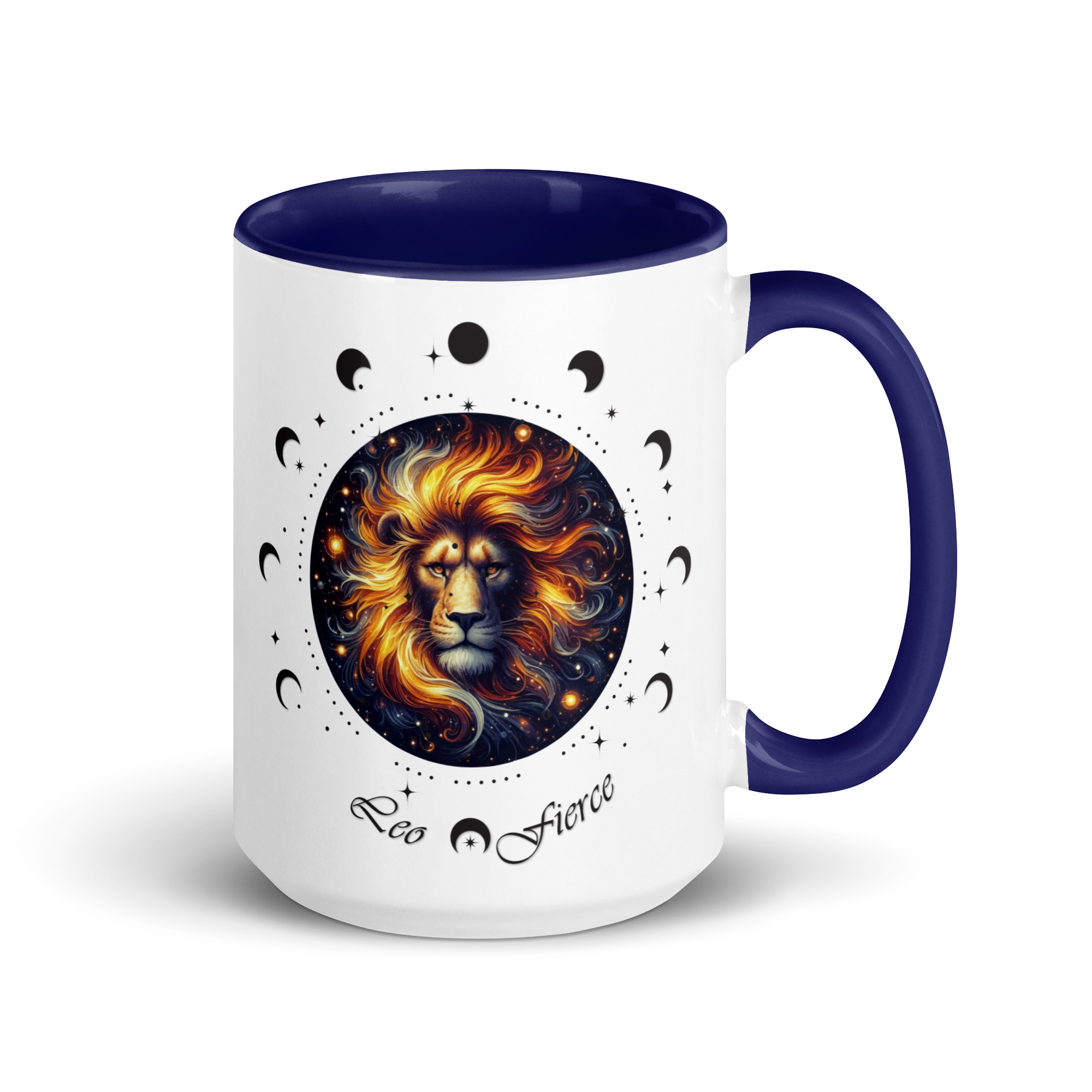 Leo Zodiac Mug with Color Inside - Image 10