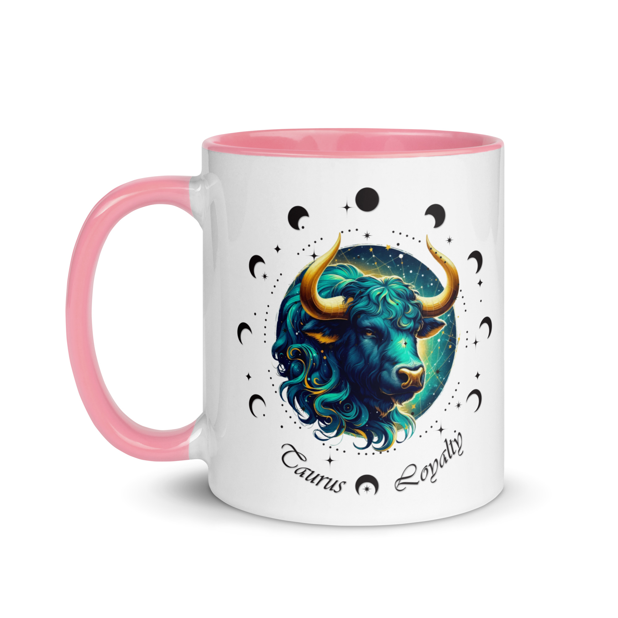 Taurus Zodiac Mug with Color Inside - Image 33