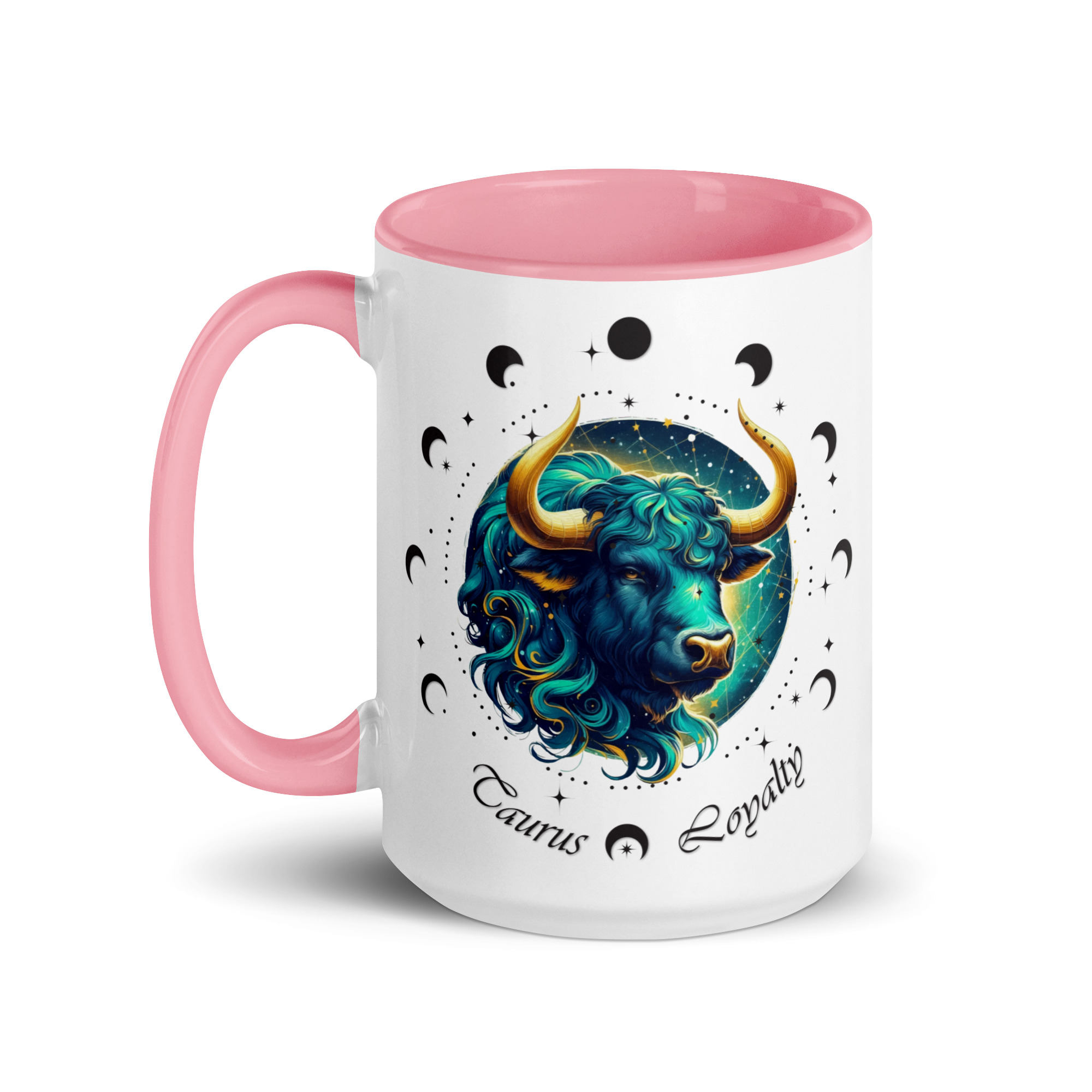 Taurus Zodiac Mug with Color Inside - Image 36