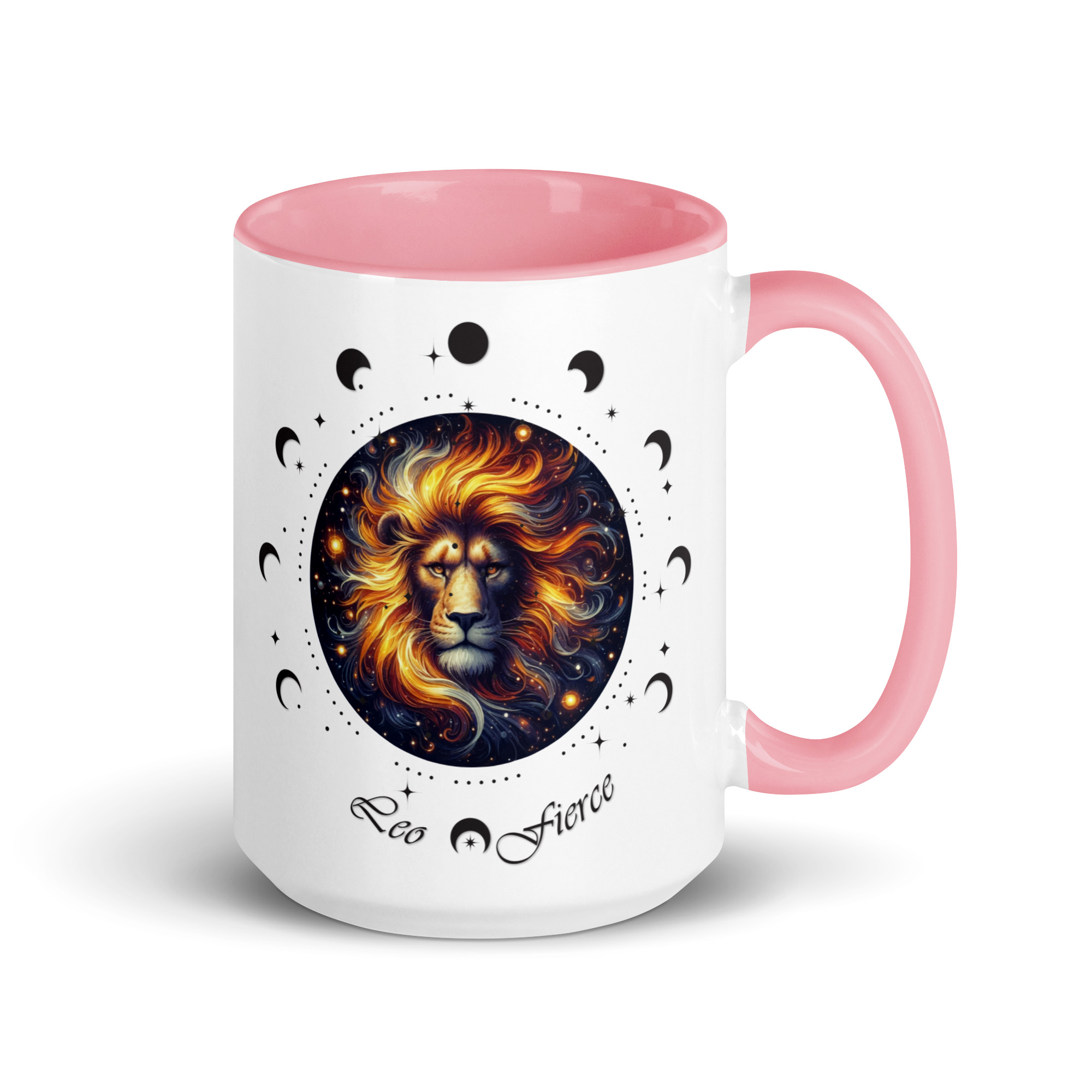 Leo Zodiac Mug with Color Inside - Image 34