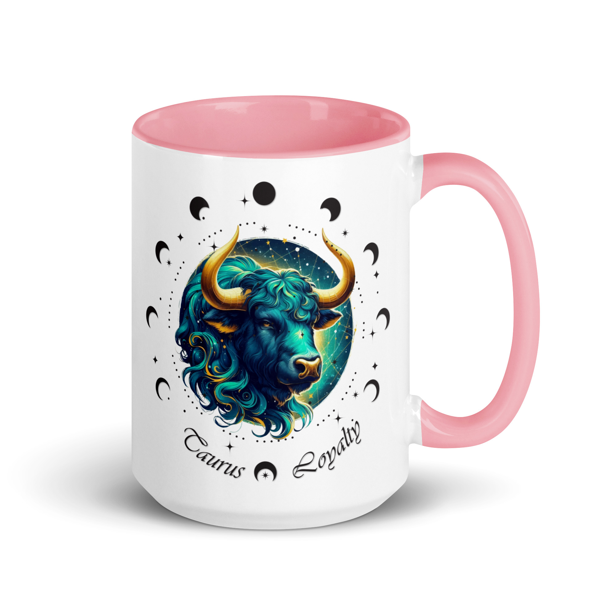 Taurus Zodiac Mug with Color Inside - Image 34