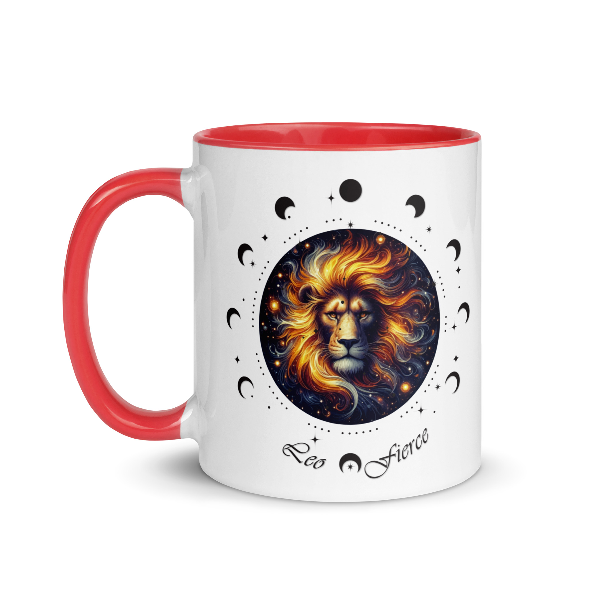 Leo Zodiac Mug with Color Inside - Image 15