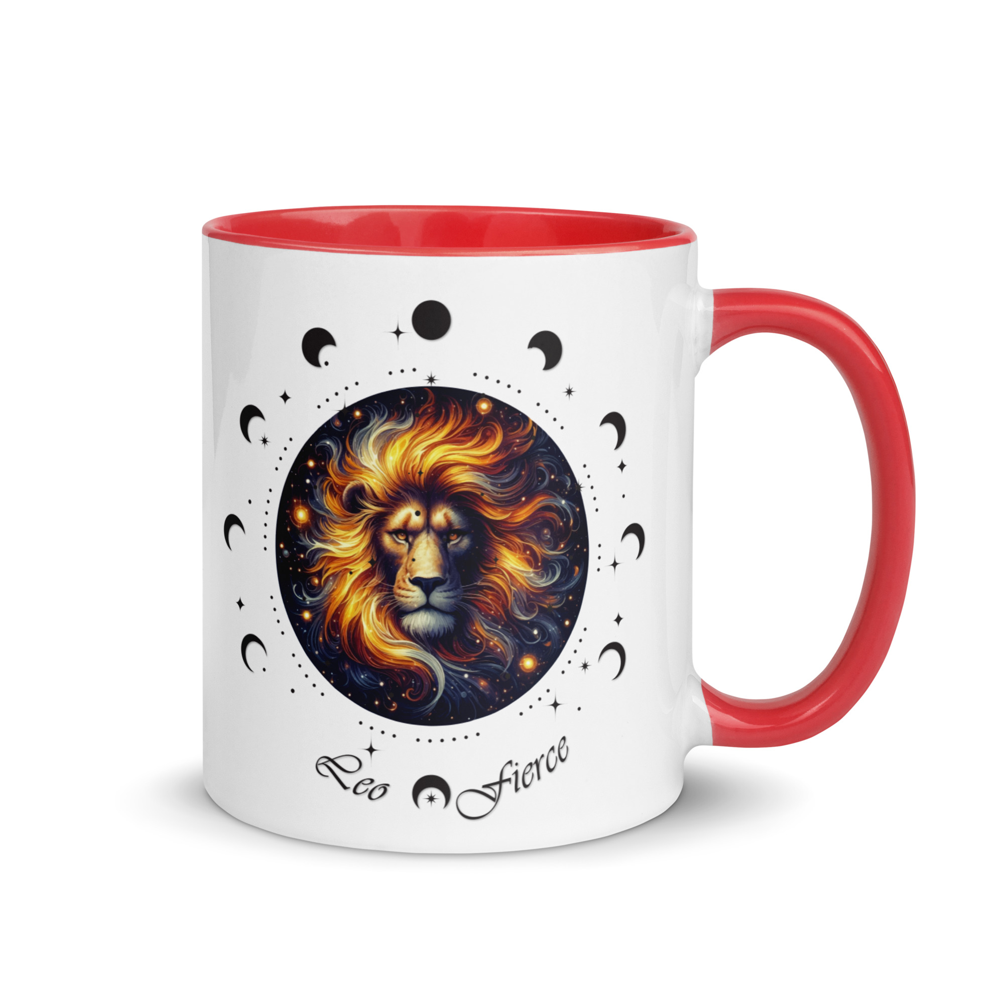 Leo Zodiac Mug with Color Inside - Image 13
