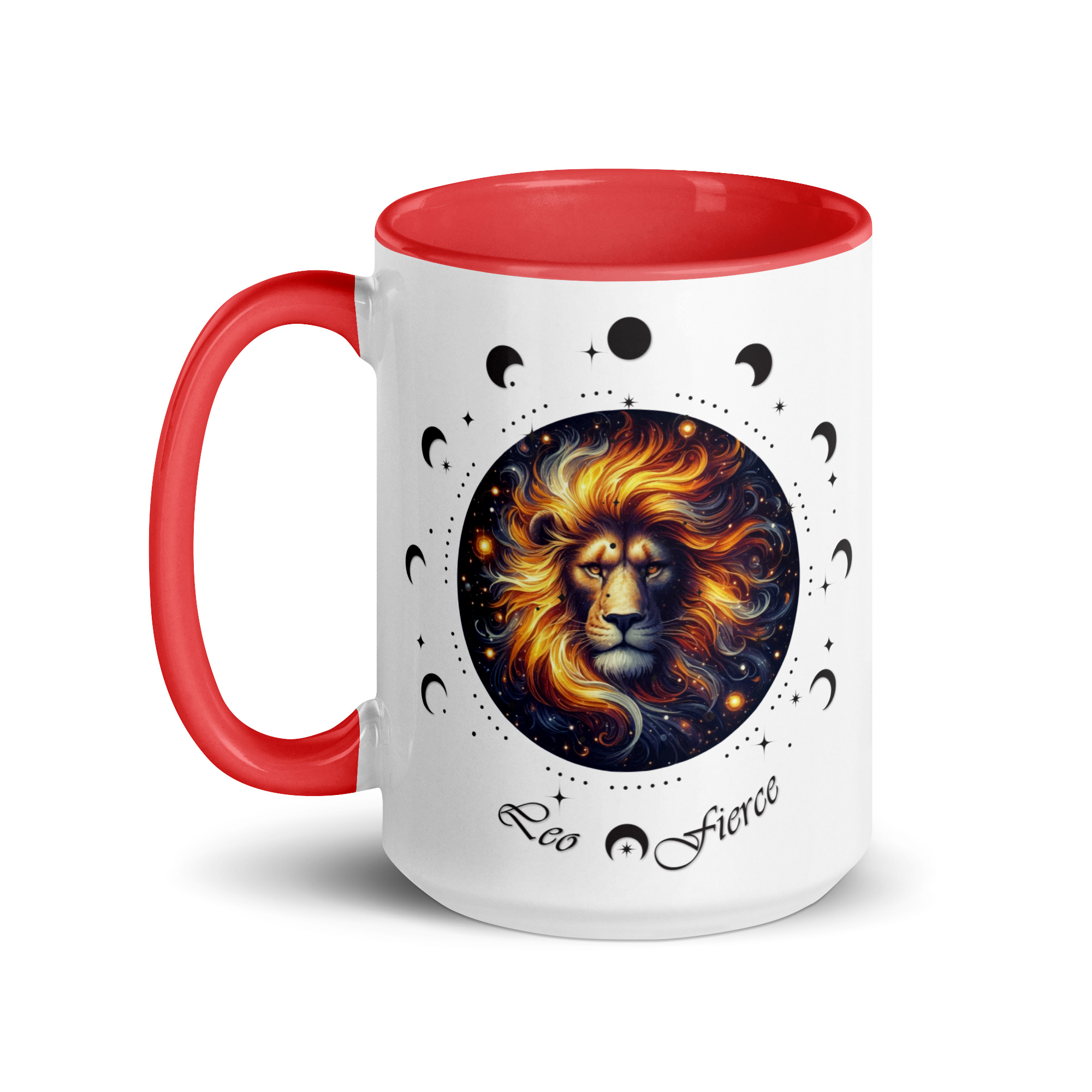 Leo Zodiac Mug with Color Inside - Image 18