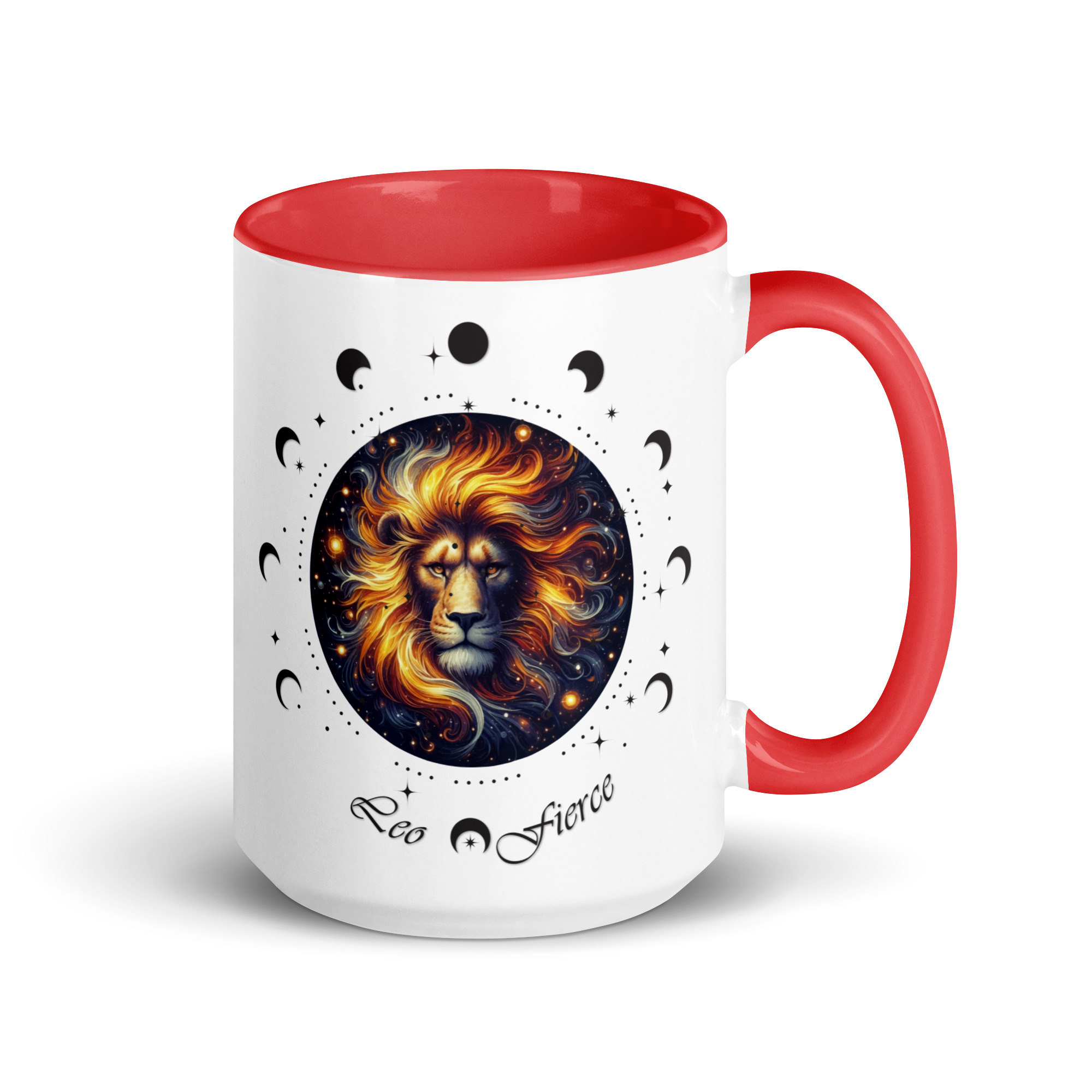 Leo Zodiac Mug with Color Inside - Image 16
