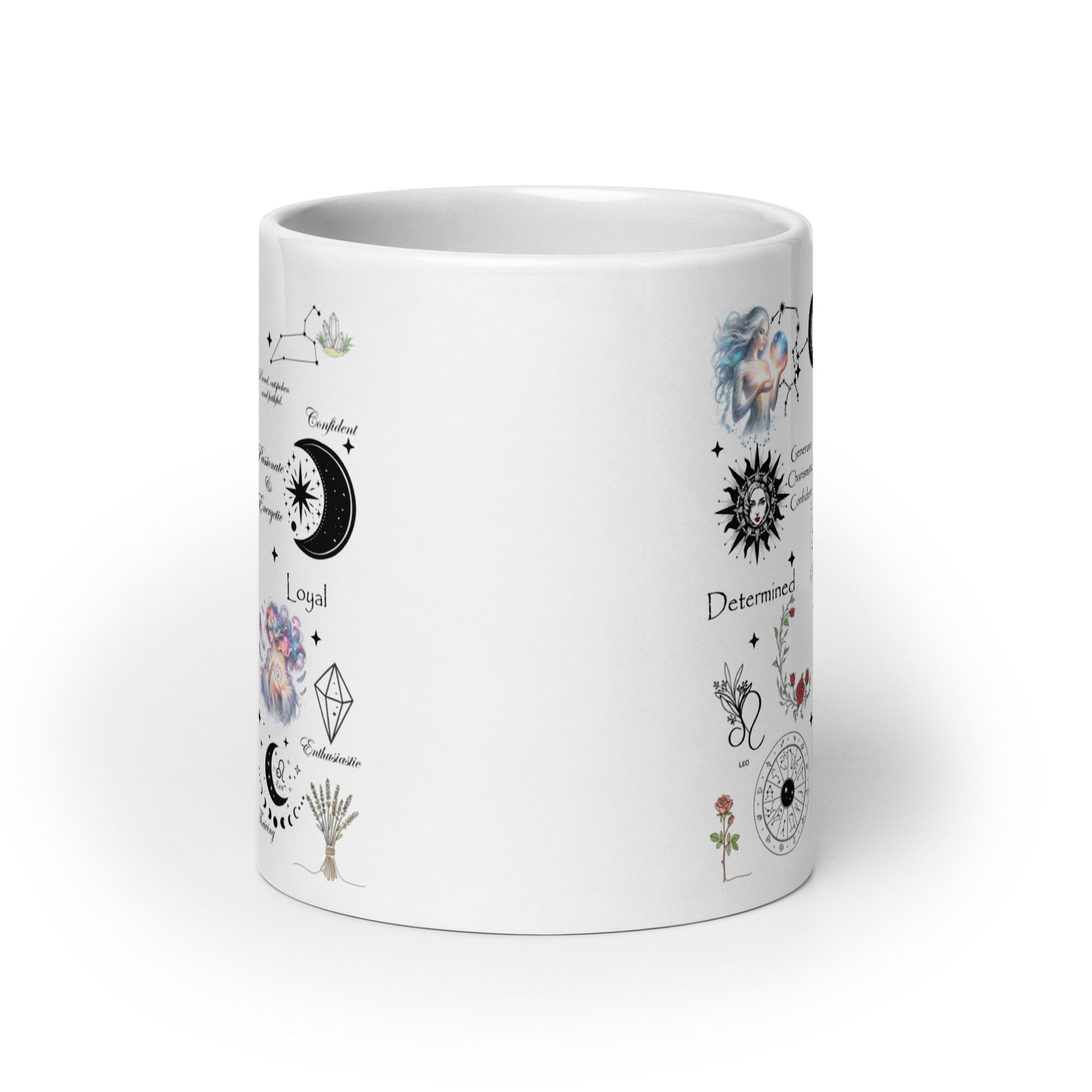 Leo Celestial Collage Zodiac Mug - Image 6