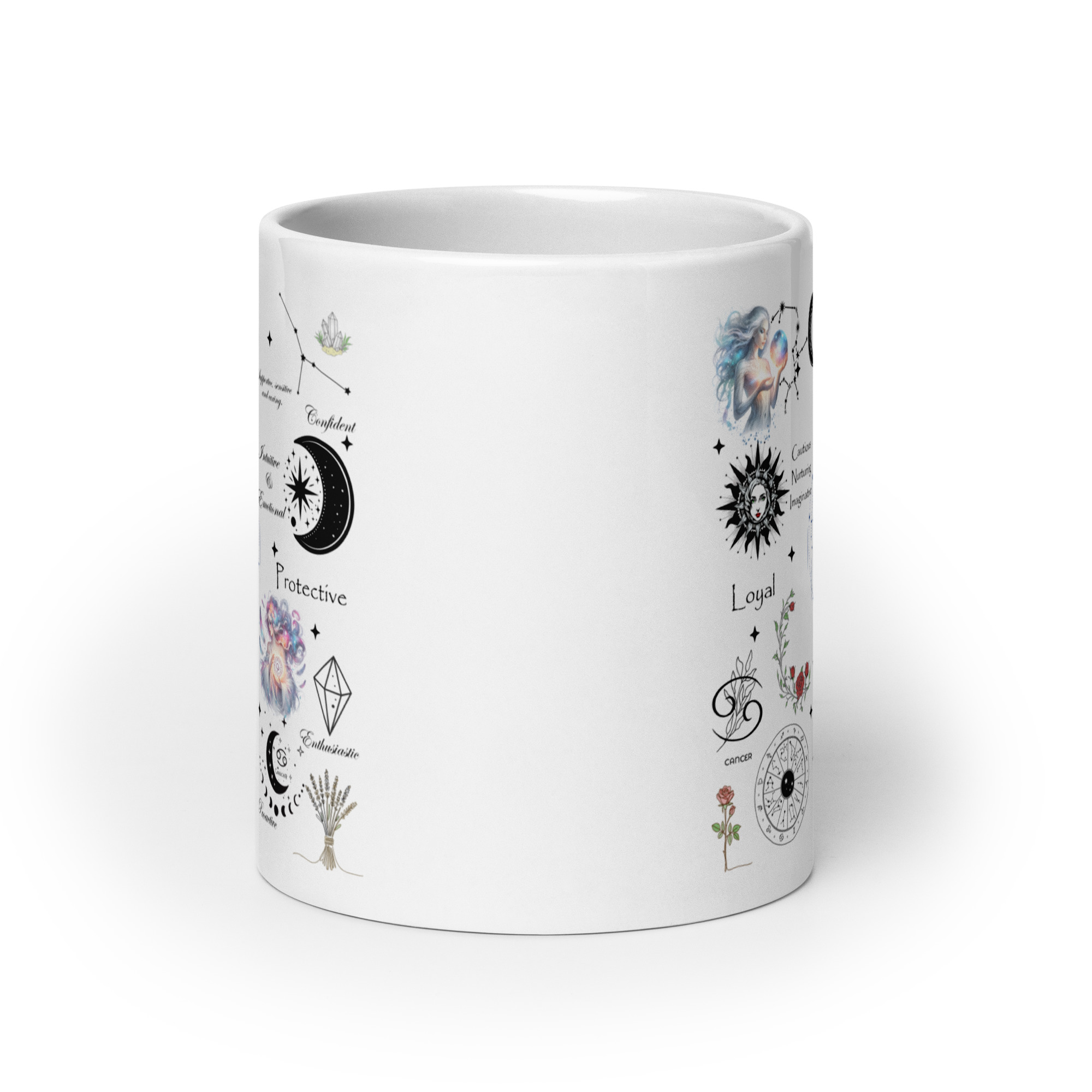 Cancer Celestial Collage Zodiac Mug - Image 3