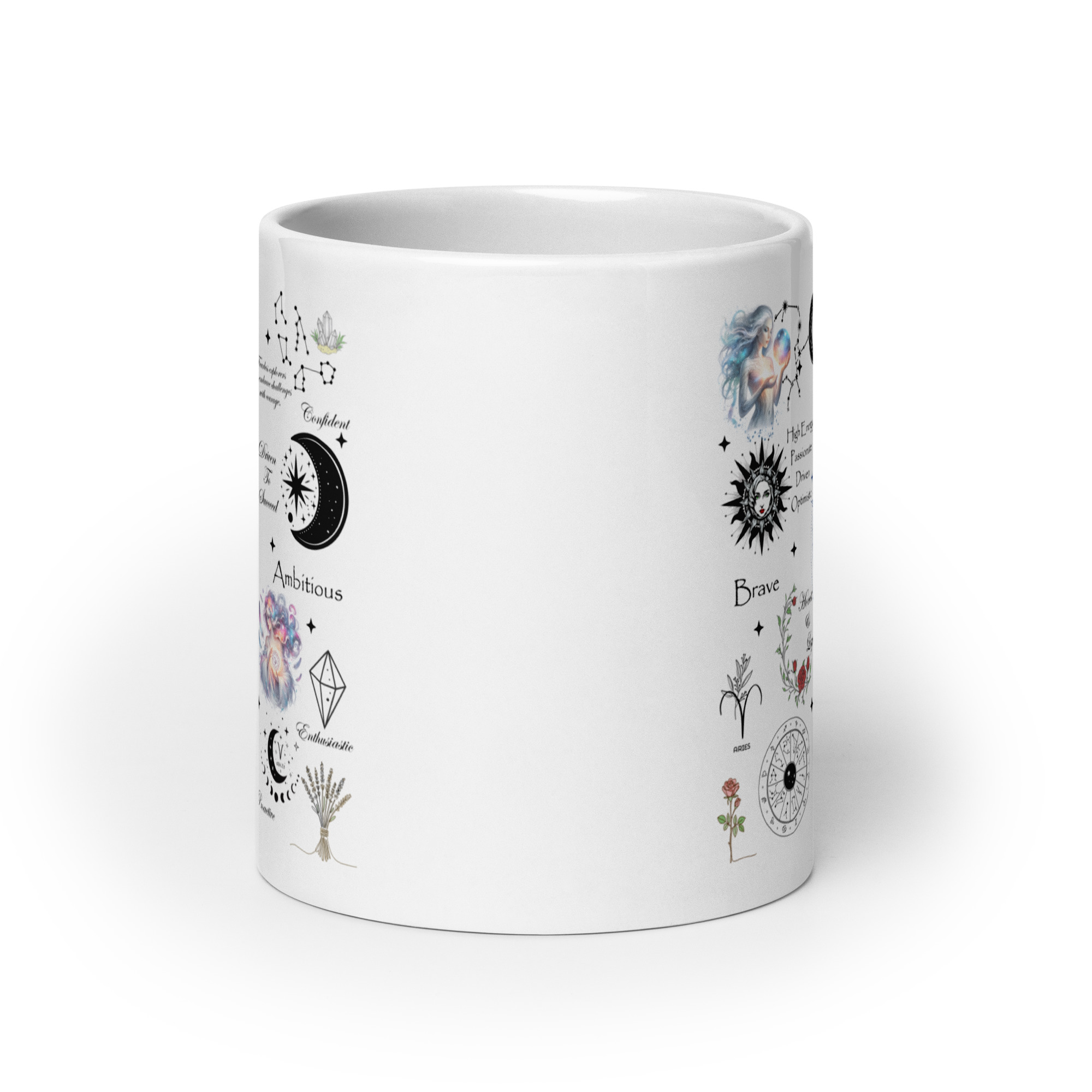 Aries Celestial Collage Zodiac Mug - Image 3