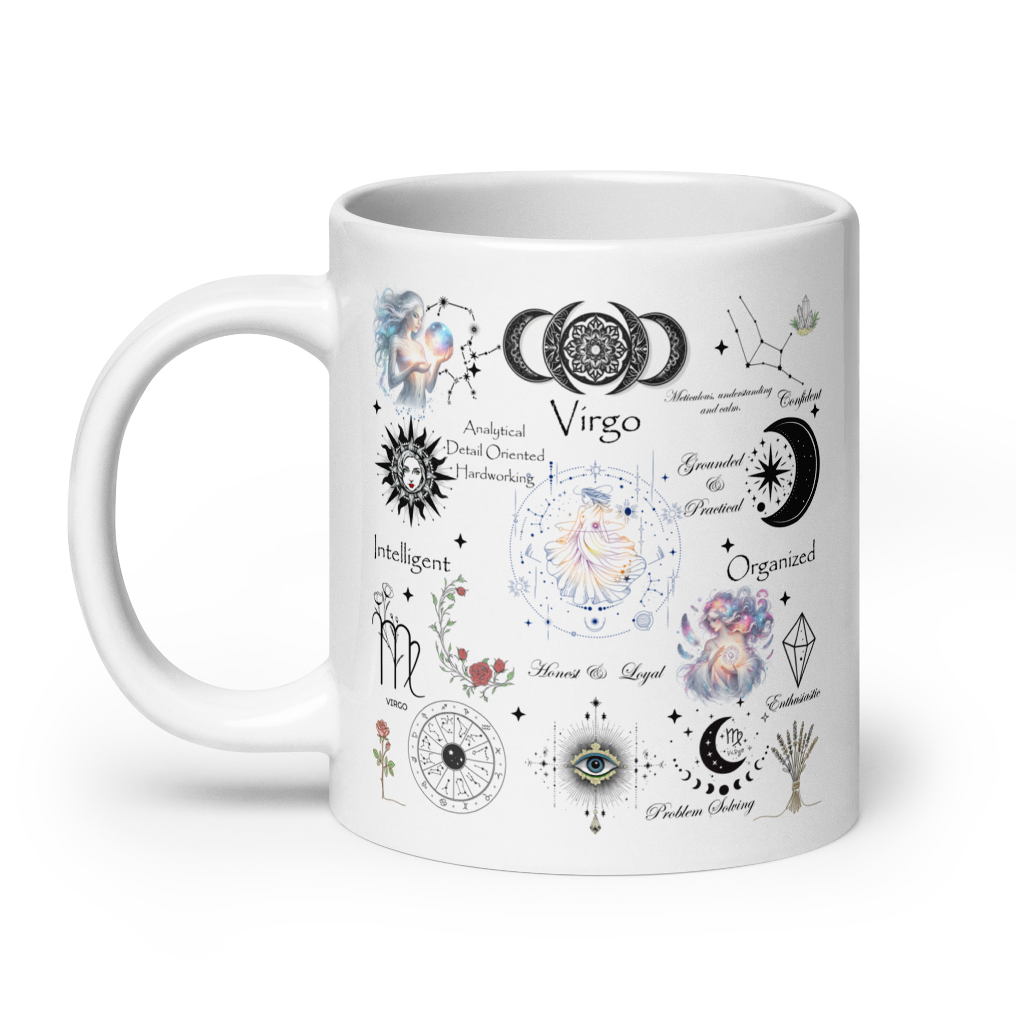 Virgo Celestial Collage Zodiac Mug - Image 2
