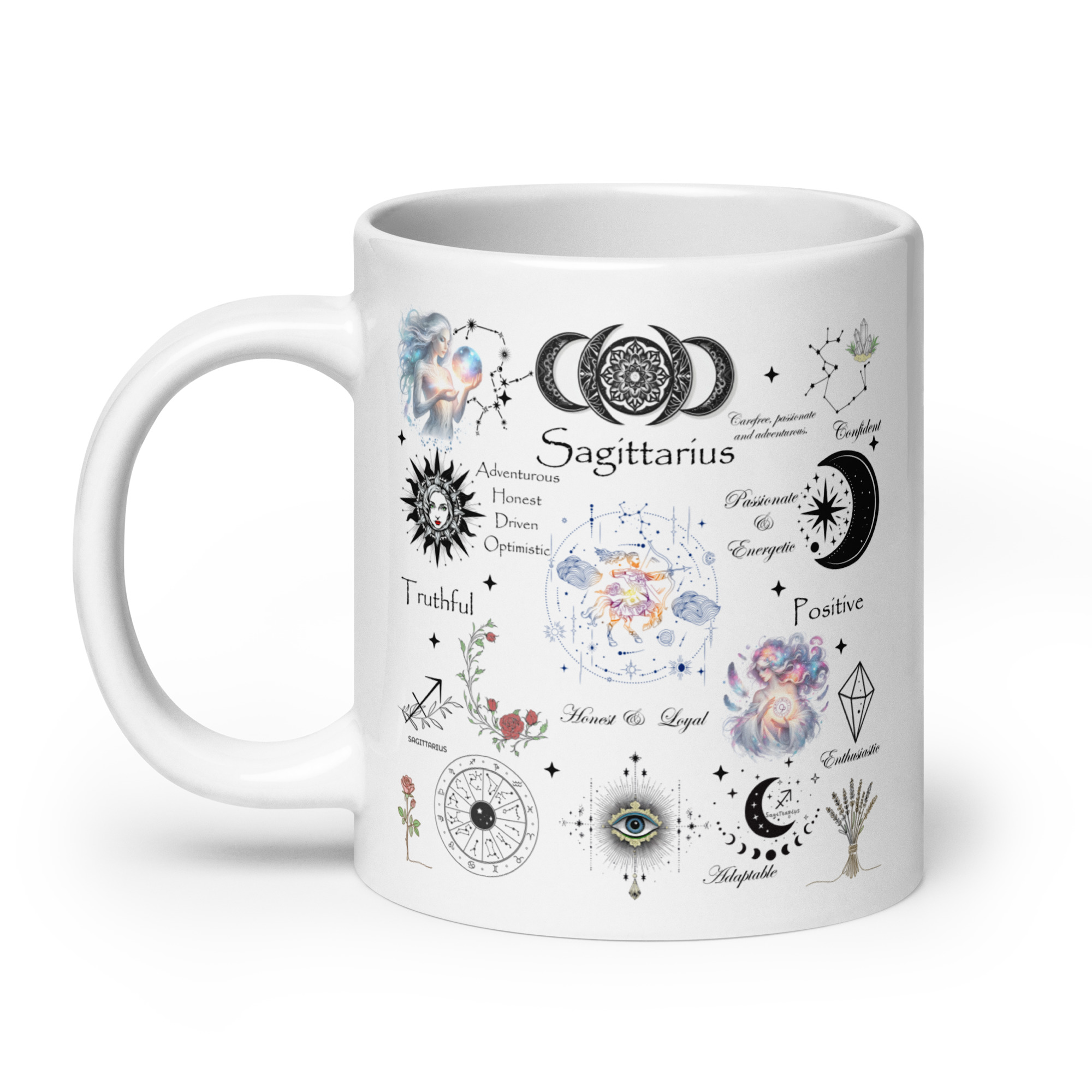 Sagittarius Celestial Collage Zodiac Mug - Image 2