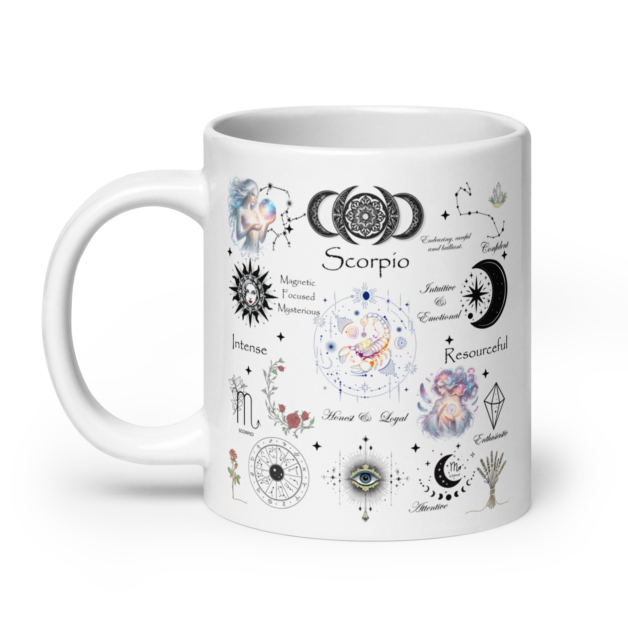Scorpio Celestial Collage Zodiac Mug - Image 2