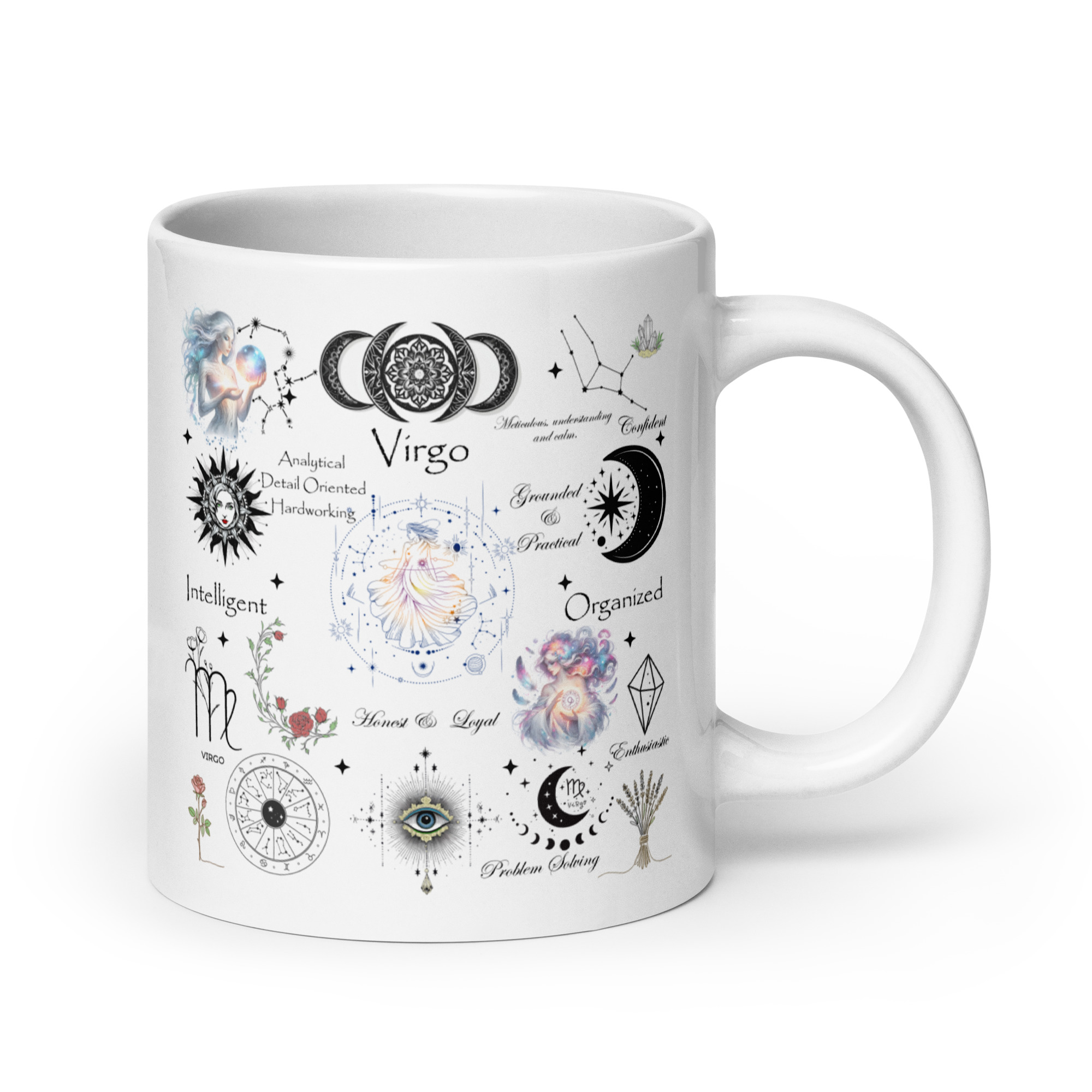Virgo Celestial Collage Zodiac Mug