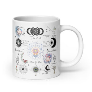 Taurus Celestial Collage Zodiac Mug