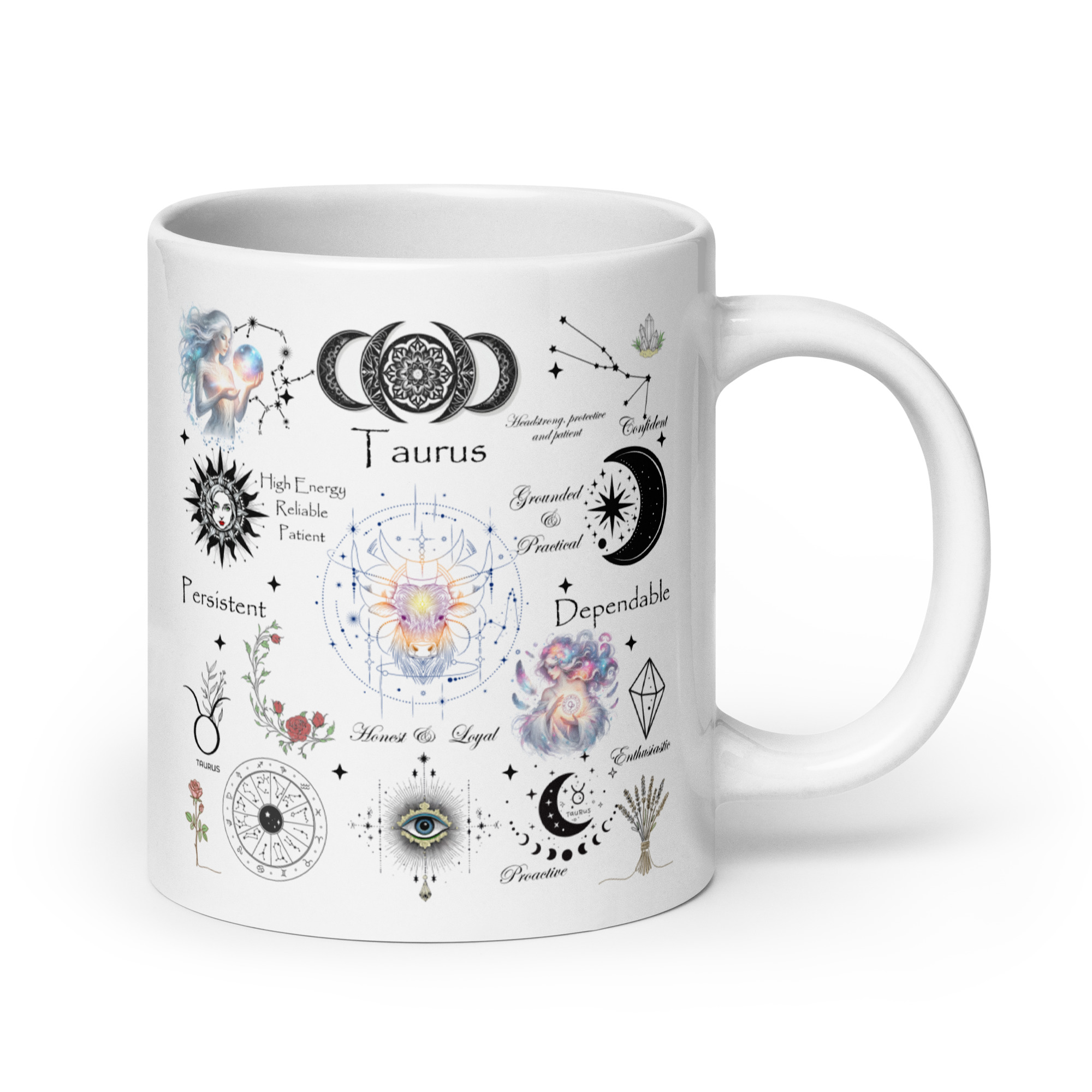 Taurus Celestial Collage Zodiac Mug