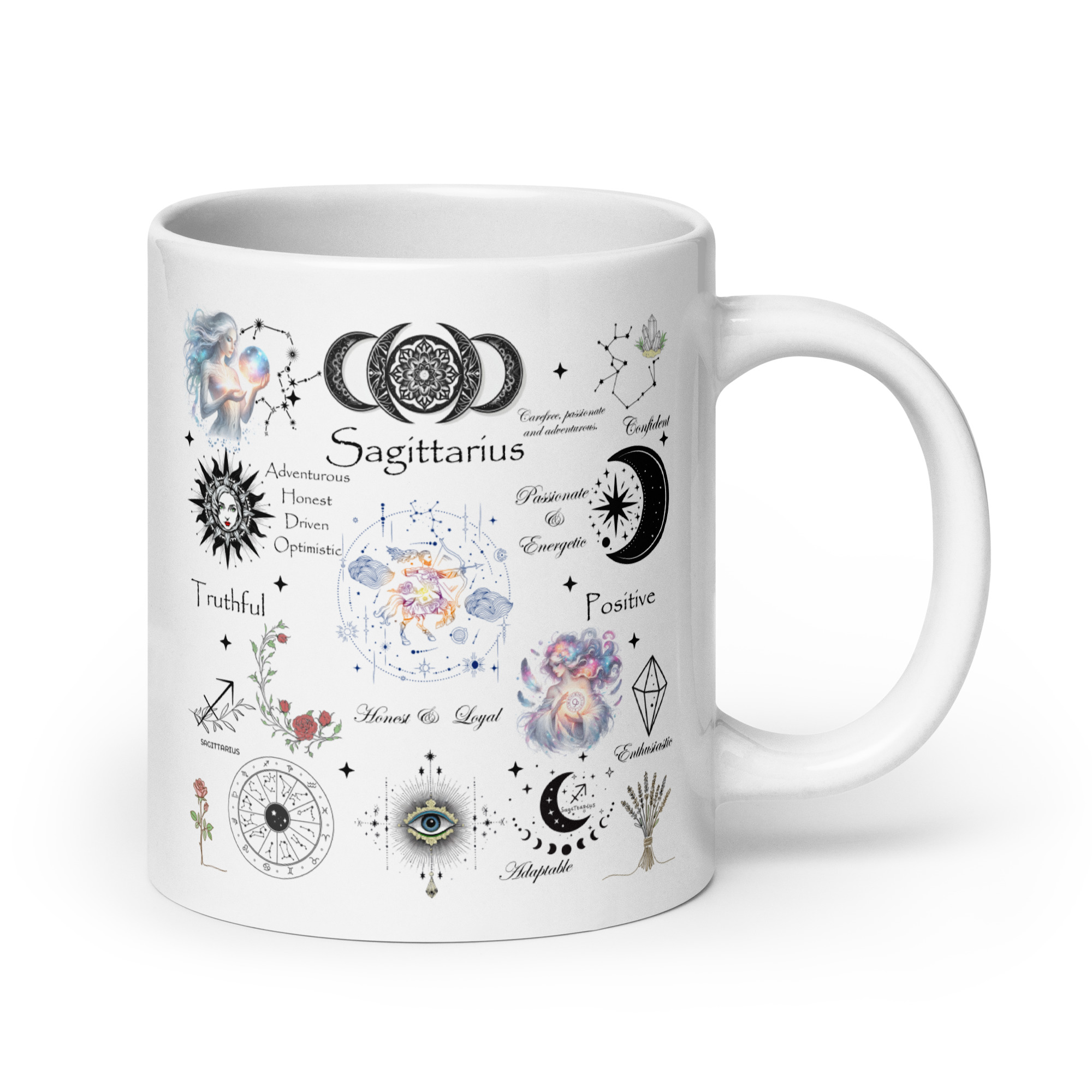 Sagittarius Celestial Collage Zodiac Mug