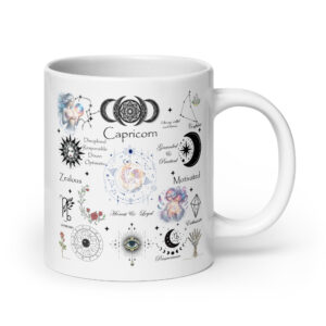 Capricorn Celestial Collage Zodiac Mug