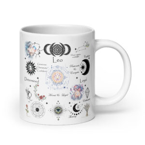 Leo Celestial Collage Zodiac Mug