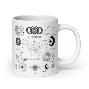 Scorpio Celestial Collage Zodiac Mug