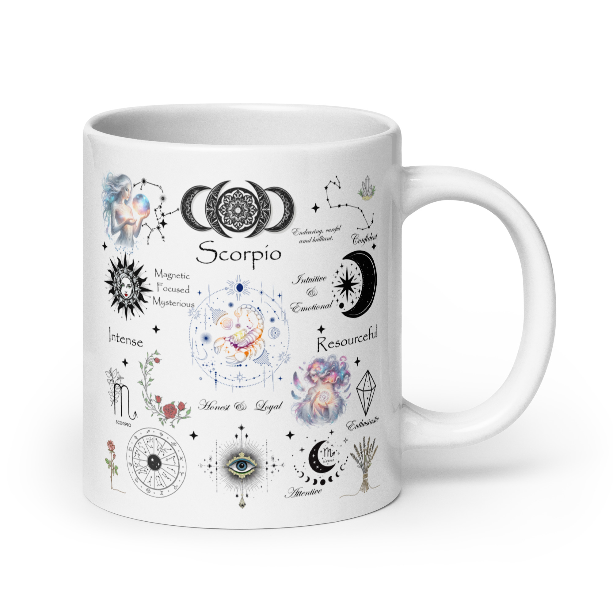 Scorpio Celestial Collage Zodiac Mug
