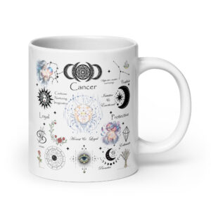 Cancer Celestial Collage Zodiac Mug